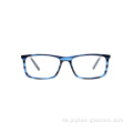 Mann Vollrand heiße Verkaufsbrille Bule Farbfarb optische Brillen